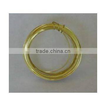 china golden supplier brass wire / brass coated steel wire / flat brass wire