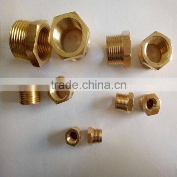 High Quality Pneumatic Brass Bushing 1/8 Female 1/4 Male Thread Reducer Brass Fitting photo-2