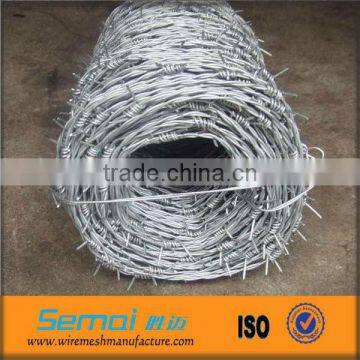 12x12 galvanized/pvc barbed wire fencing prices