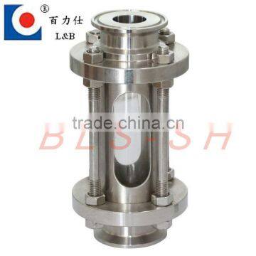 Stainless steel fitting clamped connection staight sight glass