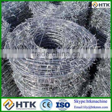 Competitive price double-twist barbed wire screwed roll fence