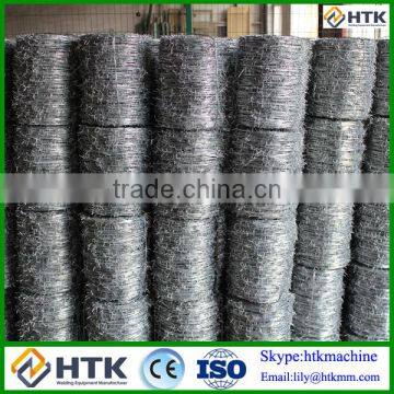 Hebei Hot Dip Galvanized Steel Barbed Wire 500m High Tensile photo-5