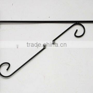 Vintage Pair Cottage Chic Shabby OF Iron Metal Scrolled Garden Shelf Brackets