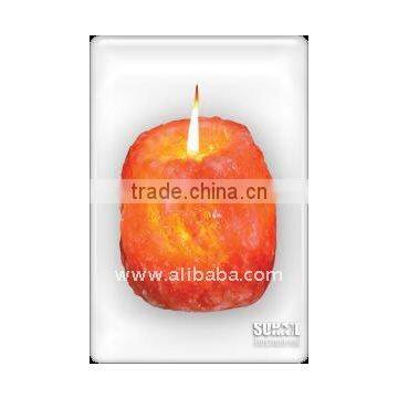 Himalayan Salt Candle Holder Natural Shape
