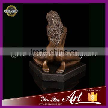 Metal Erotic Female Statues in Bronze photo-6