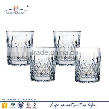 cheap square cut drinking whisky glass cup/glass tumbler