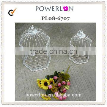 New design Wedding shabby chic decoration iron small bird cage