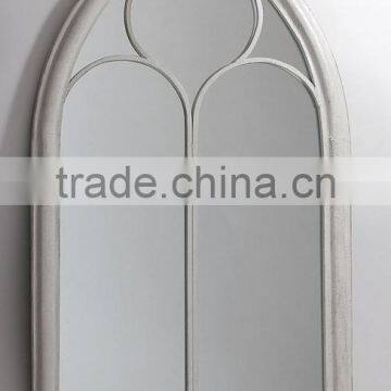 Wrought Iron Rusty Style Frame Garden Mirrors Outdoor Using photo-2