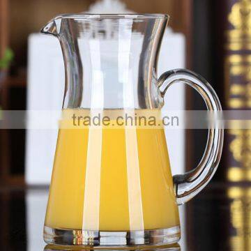 1L New round glass jug round glass kettle with handle clear glass kettle