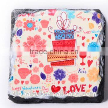 Sublimation rock photo frames slate photo stone coaster