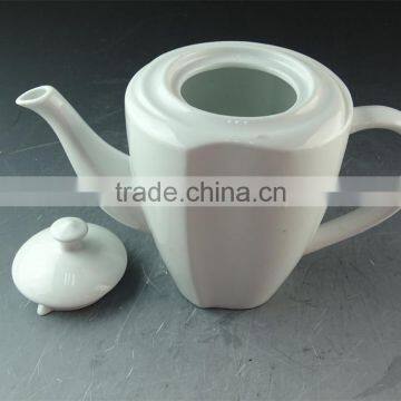 Wholesale Stock Cheap Ceramic Pot,white Tea Pot Restaurant Teapot photo-2