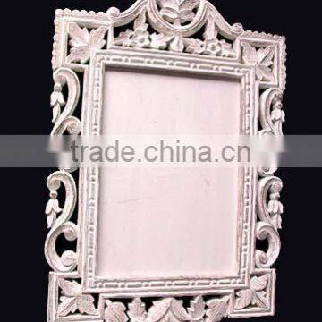 Carved wooden mirror frame,Hand carved wood antique mirror frame,Hand carved decoration wood mirror frame,Hand made mirror fram