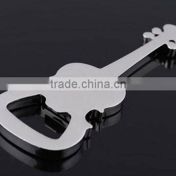 High Quality Low Price Polished Stainless Steel Stationary Guitar Shape Beer Bottle Opener photo-2