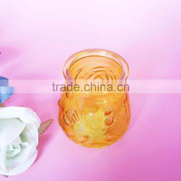 Geo Cut Glass Candle Jar With Metal Handle photo-3