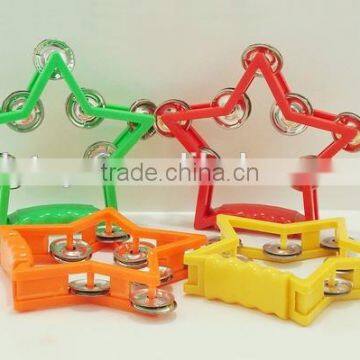 Colorful Hand bell for school Hand Bell Toy Novel Design Tambourine