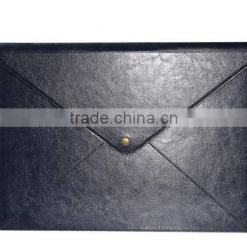 Computer Bag Laptop PU Leather Waterproof Briefcase Rolling Men Laptop Bag photo-3