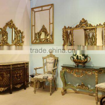 Reproduction Furniture Set Console Table with Mirror For Living Room Decoration