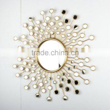 Modern Style Living Room Iron Frame Silver Mirrors photo-5