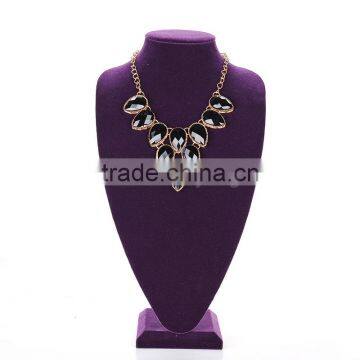 Pruple Velvet Necklace Jewelry Display for Sale photo-2