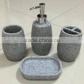 Bathroom set, set of FOUR (Gray)