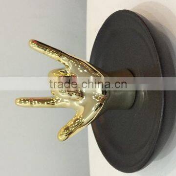 Ceramic Porcelain Hand Shaped Ring Jewelry Holder photo-3