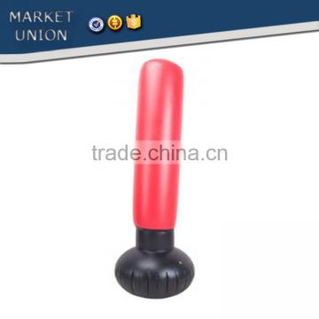 PVC inflatable tumbler toy 0.18mm thickness, pvc gas filled boxing pillars