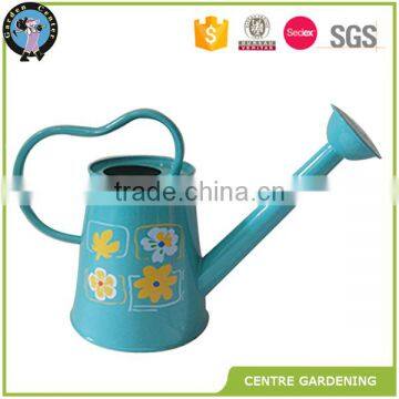 Green And Red Zinc Coated Kids Chic Metal Watering Can
