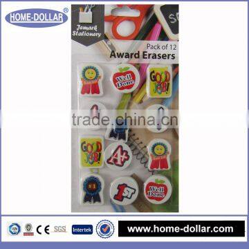 promotional various stationery kids children toy happy school eraser