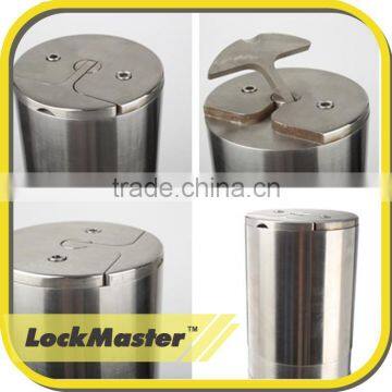 Cheap Stainless Steel Retractable Bollard With Manual Release Key