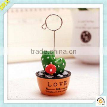 2015 newest flowerpot memo holder clip custom plastic memo clips