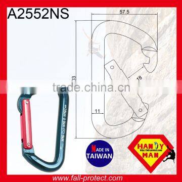 Straight Gate Mountain Climbing 28KN Aluminum Carabiner For Rescue photo-4