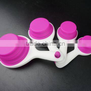 16128 SILICONE MEASURING CUPS SET CUP SPOON KITCHEN TOOL COLLAPSIBLE BAKING COOK photo-6