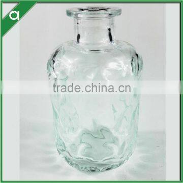 engraved long roundl glass bottle for 150ml reed diffuser oil