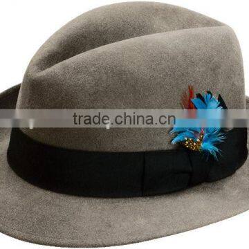 Best Selling Handmade in Nepal Eco-friendly Grey Felt Hat
