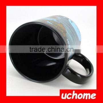 UCHOME New Novelty Toy Heat Sensor Cup World Map Color Change Mugs