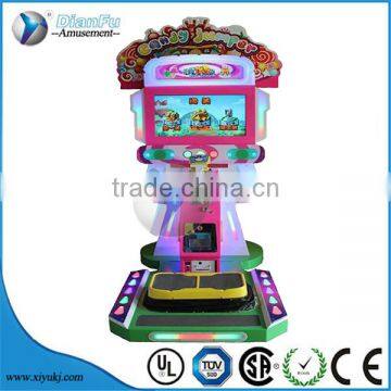 Commercial cool video simulator sports candy jumper racing gift coin operated simulation motion sensing game machine