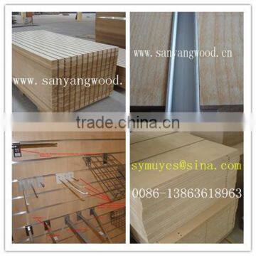 18mm sloted MDF with aluminium