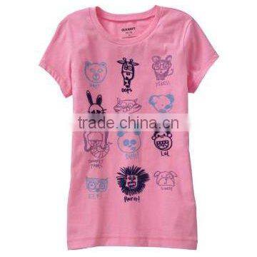 Girls Embellished Animal-Graphic Tees