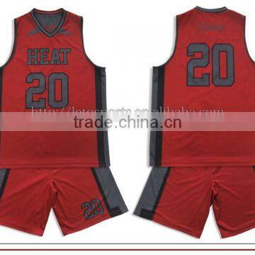 100% Polyester Cut and Sew basketball uniform,basketball uniform design