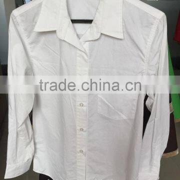 100% Cotton Flight Attendants Whits Shirts Uniform Shirts Office Classical Long Sleeve Shirts photo-3