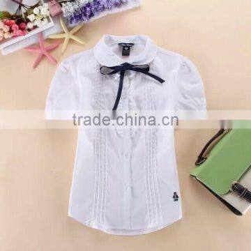 Girl's School Uniform Shirt Short Sleeve International School Uniform Summer School Uniform photo-2