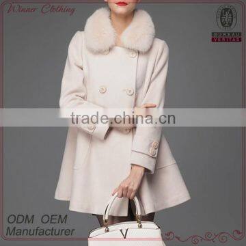 Newest design winter good quality European fashion wear white coats