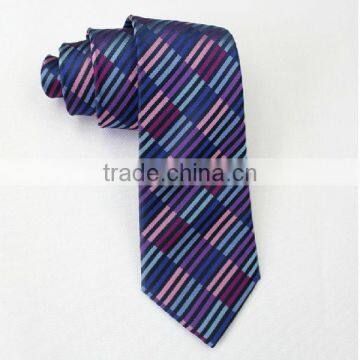 HD-T125 Customized New design men's 100% natural silk woven male neck tie