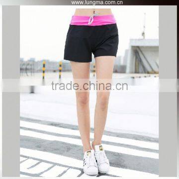 85% Polyester 15% Spandex Wholesale Womens Lycra Fitness Booty Shorts For Fitness Gym Yoga photo-3
