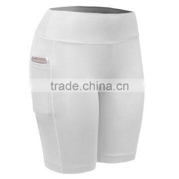 Wholesale Quick Dry Polyester/spandex Women Gym Sport Shorts With Pockets photo-2