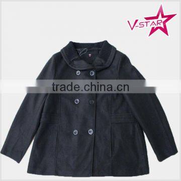 Lady's Custom Fake Wool Jacket Women Over Coat Wholesale