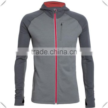 tech performance breathable Hooded Full-Zip performance fitness sports Shirt zipper jaccket online shopping wholesale