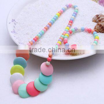 zm35069a fashion jewelry plastic bead necklace and bracelet set accessories for kids
