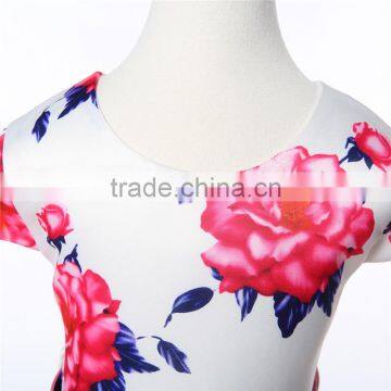 L-91#girls Boutique Dresses Floral Printed Dresses Baby Girl Cute Birthday Party Dress photo-5