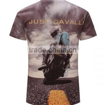 V Neck 3D Printed T-Shirt Men Brand Cotton Mens T Shirts Fashion 2016 Tops Teen Men's Clothing photo-2